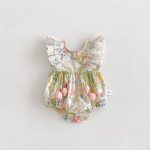 【66-90】ロンパース ベビー 女の子 チューリップ - 画像 (6)