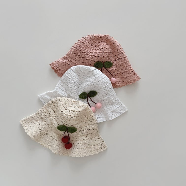 94aa11e6cba948b69c7bf7c4ce135e1f.jpg 【GOODS】麦わら帽子 チェリー おしゃれ - 画像 (1)