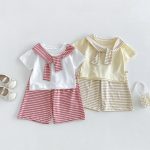 【73-110】セットアップ ショール付きTシャツ&パンツ - 画像 (2)