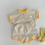 【73-110】セットアップ ボーダー Tシャツ&ショートパンツ - 画像 (7)