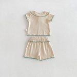 【66-110】セットアップ 柔らか 無地 肌に優しい ベビー服 - 画像 (11)