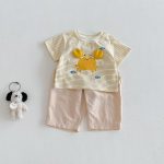 【73-110】Tシャツ 可愛い ボーダー トップス - 画像 (10)