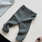 【80-130】レギンス パンツ ベビー 無地 シンプル - 画像 (5)