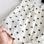 【66-90】ロンパース 可愛い ハート ベビー服 - 画像 (11)