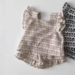 【73-100】セットアップ ベビー 女の子 チューリップ柄 - 画像 (5)