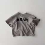 【73-100】半袖Tシャツ ベビー 韓国風 英字柄 - 画像 (4)