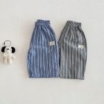 【80-120】パンツ ベビー 男の子 ストライプ カジュアル - 画像 (4)