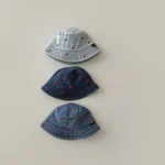 【GOODS】デニム ハット ハート 刺繍デザイン - 画像 (4)