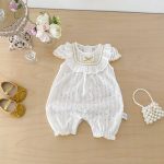 【66-90】オールインワン フリル ホワイト シンプル ベビー服 - 画像 (7)