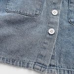 【66-100】セットアップ デニム 半袖 カジュアル ベビー服 - 画像 (9)