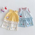 【73-120】セットアップ チェリー/スター柄 可愛い 女の子 - 画像 (9)