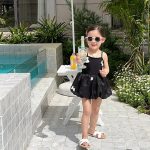 【90-140】水着 リボン 可愛い 女の子 スイムウェア - 画像 (6)