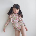 【90-140】水着 花柄 フリル ファッション スイムウェア - 画像 (5)