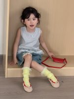 【90-140】ベスト 女の子 チェック柄 レース 切り替え - 画像 (4)