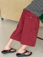 【90-160】ショートパンツ 男の子 ポケット付き カーゴパンツ - 画像 (3)
