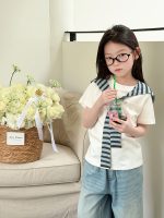 【100-170】半袖Tシャツ 女の子 無地 コーデの主役に - 画像 (5)