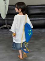 【100-150】Tシャツ ラウンドネック 半袖 プリント カジュアル - 画像 (4)