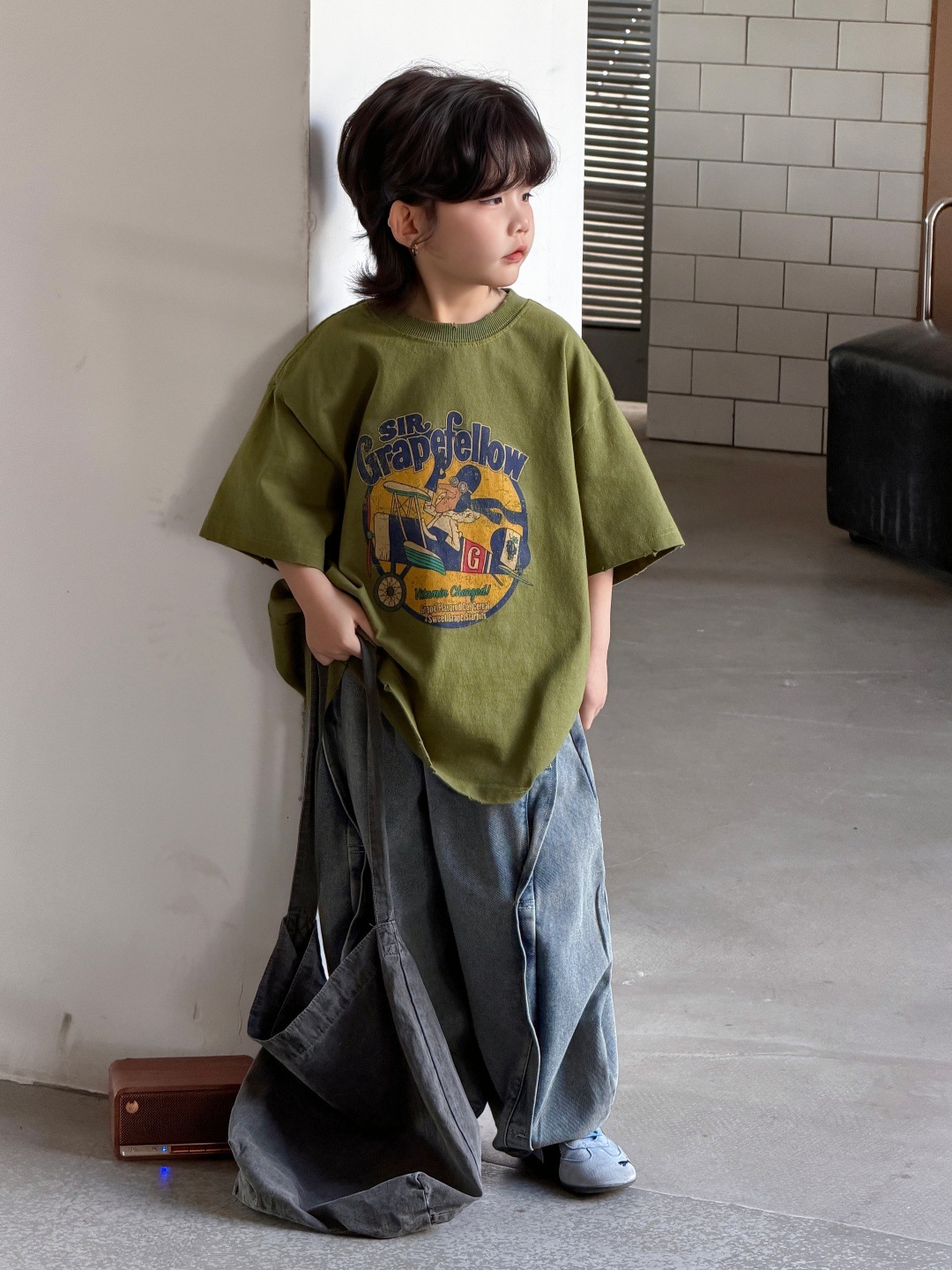 O1CN012O5fKR2JlegtMzilK_2215104159462-0-cib.jpg 【100-150】Tシャツ 夏新作 プリント カジュアル - 画像 (1)