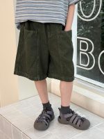 【100-160】5分丈デニムショーツ キッズ 中腰フィット 微弾性 動きやすい - 画像 (2)