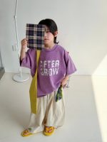 【100-150】Tシャツ 夏新作 半袖 ラウンドネック カジュアル - 画像 (5)