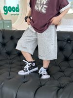 【90-150】ショートパンツ 男の子 ダメージ ゆったり - 画像 (6)