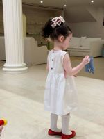 【80-130】ワンピース 女の子 かわいい アップリケ ノースリープ - 画像 (4)