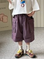 【90-160】ショートパンツ 男の子 ポケット付き 韓国風 - 画像 (3)