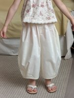 【90-140】ショートパンツ 女の子 無地 ハーレムパンツ カジュアル