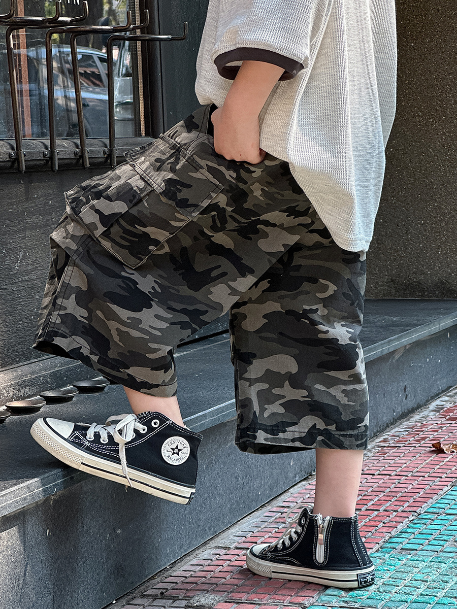 O1CN0149tCVI1IH8QlYNVgL_2215116460867-0-cib.jpg 【90-150】パンツ 男の子 カモフラ ポケット付き トレンド - 画像 (1)