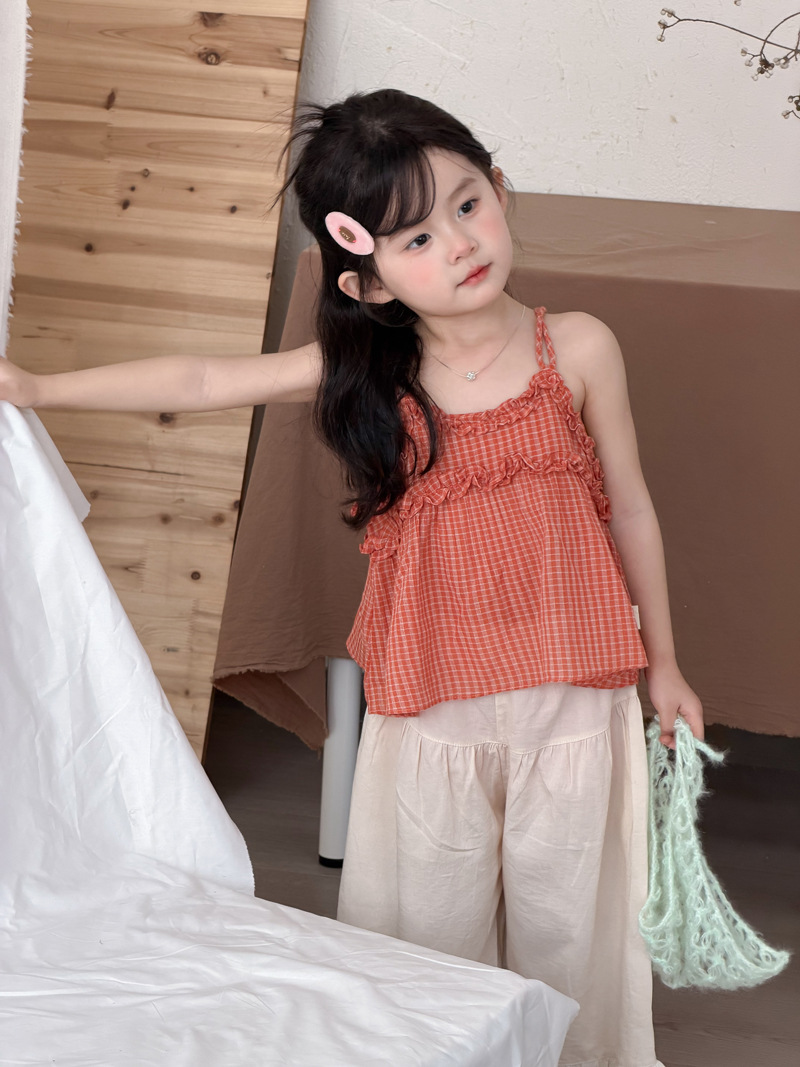O1CN014BgP3i1ZxahOjwkVD_4266583261-0-cib.jpg 【90-140】キャミソールorパンツ 女の子 フリル 履きやすい - 画像 (1)
