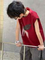 【100-160】ノースリーブTシャツ 夏 キッズ ペガサスプリント デイリーカジュアル - 画像 (4)