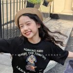 【90-150】半袖Tシャツ 女の子 プリント カートゥーン - 画像 (4)