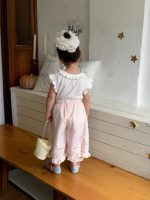 【90-150】半袖Ｔシャツorパンツorセットアップ 女の子 フリル シンプル - 画像 (5)