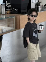 【90-160】半袖Tシャツ 男の子 プリント カジュアル - 画像 (6)