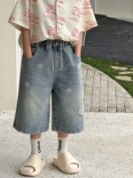 【90-160】ショートパンツ 男の子 デニム 柔らかい - 画像 (2)