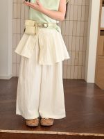 【100-170】パンツ 女の子 おしゃれ フェイクレイヤード - 画像 (4)