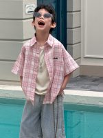 【90-160】半袖シャツ 男の子 チェック柄 通気性拔群 - 画像 (3)