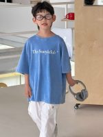 【90-160】半袖Tシャツ 男の子 ウォッシュド 英字 - 画像 (5)