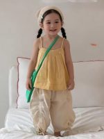 【90-150】トップスorパンツorセットアップ 女の子 無地 ルーズ - 画像 (6)