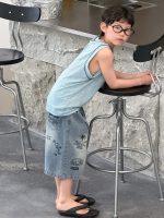 【90-160】ベスト 男の子 ドライ 柔らかい ゆったり - 画像 (4)