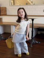 【90-150】半袖Tシャツorパンツ 女の子 フリル おしゃれ - 画像 (2)