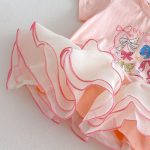 【73-120】半袖Ｔシャツ ベビー チュール フリル プリント - 画像 (5)
