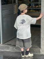 【90-150】半袖Tシャツorショートパンツ 男の子 ダメージ クール - 画像 (3)