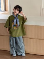 【100-150】Tシャツ 夏新作 プリント カジュアル - 画像 (4)