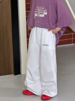 【90-160】パンツ 男の子 無地 ワイドレッグ カーゴパンツ - 画像 (4)