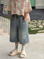 【90-160】ショートパンツ 男の子 デニム 柔らかい - 画像 (6)