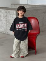 【100-160】Tシャツ 半袖 レトロ プリント ゆったり - 画像 (2)