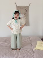 【90-140】半袖Ｔシャツ 女の子 フリル アップリケ - 画像 (6)