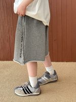 【100-160】5分丈ショーツ 動きやすい 合わせやすい 外出にも最適 - 画像 (4)