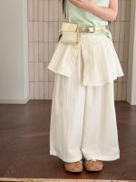 【100-170】パンツ 女の子 おしゃれ フェイクレイヤード - 画像 (5)